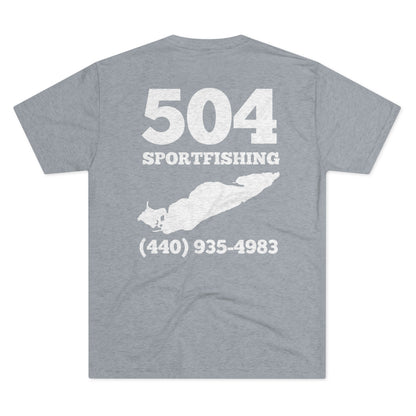 504 Sportfishing Blue Lake Erie Crew Tee