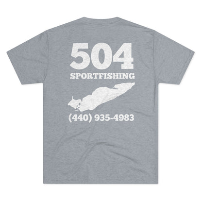 504 Sportfishing Blue Camo Crew Tee