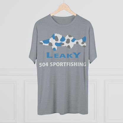 504 Sportfishing Blue Camo Crew Tee