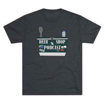 Deer Shop Podcast Tri-Blend Crew Tee