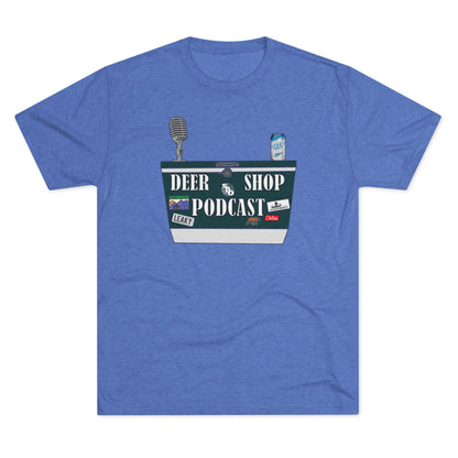 Deer Shop Podcast Tri-Blend Crew Tee