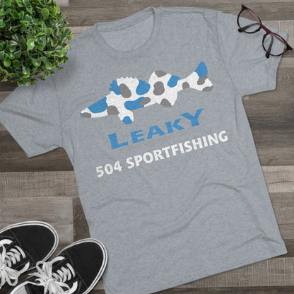 504 Sportfishing Blue Camo Crew Tee