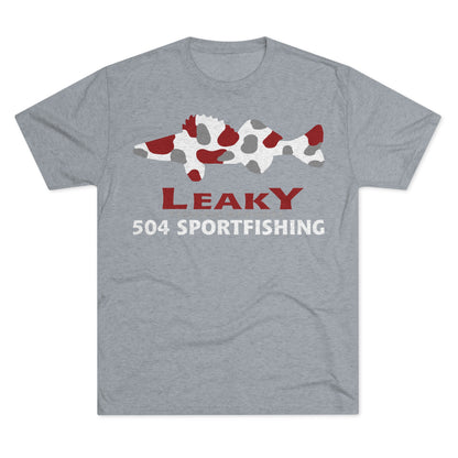 504 Sportfishing Red Camo Crew Tee