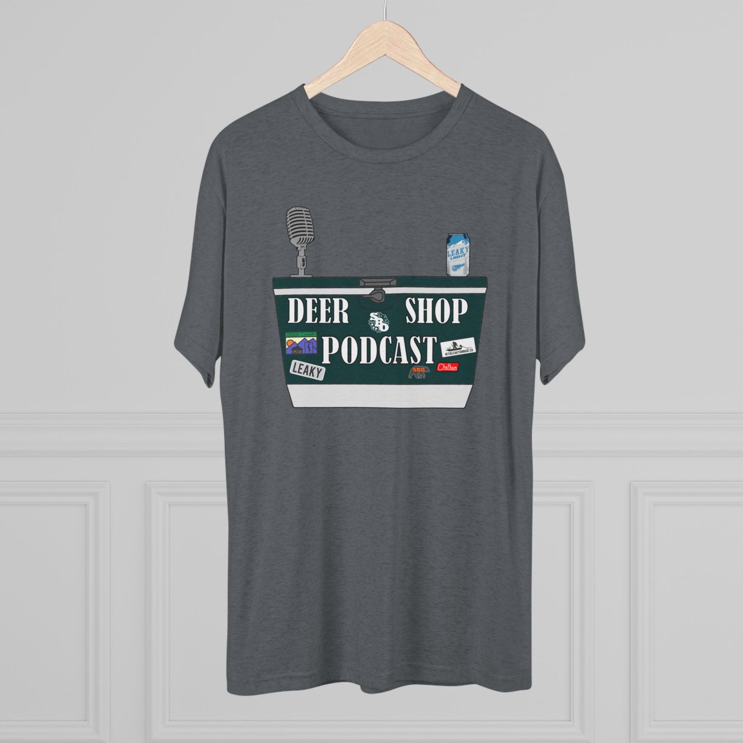 Deer Shop Podcast Tri-Blend Crew Tee