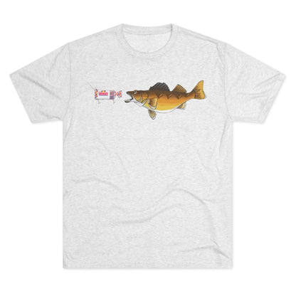 Walleye Chasing Wonderbread Bandit Tri-Blend Crew Tee