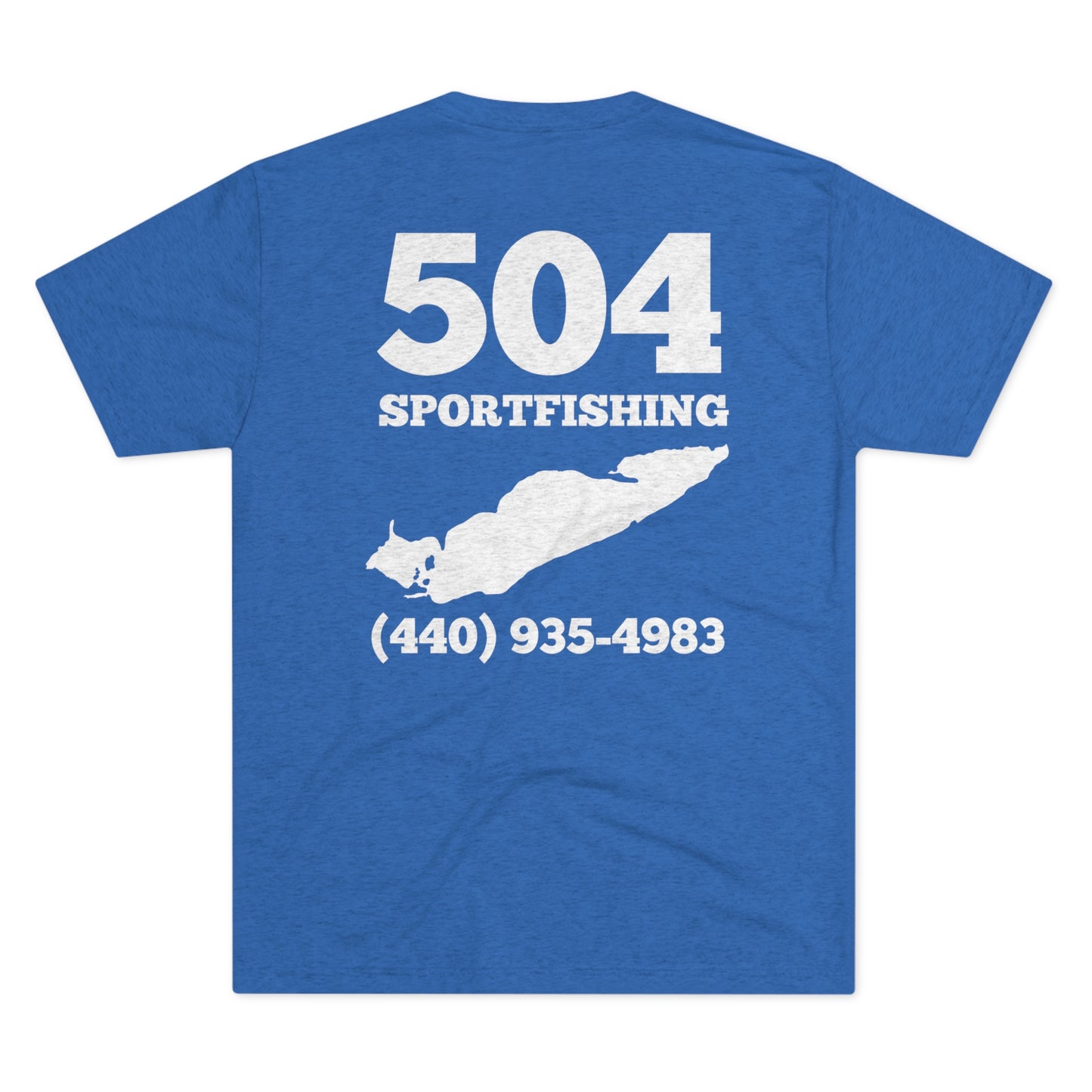 504 Sportfishing Blue Camo Crew Tee