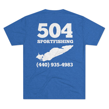 504 Sportfishing Blue Lake Erie Crew Tee