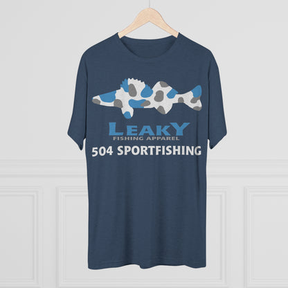 504 Sportfishing Blue Camo Crew Tee