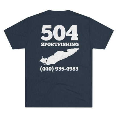 504 Sportfishing Blue Camo Crew Tee