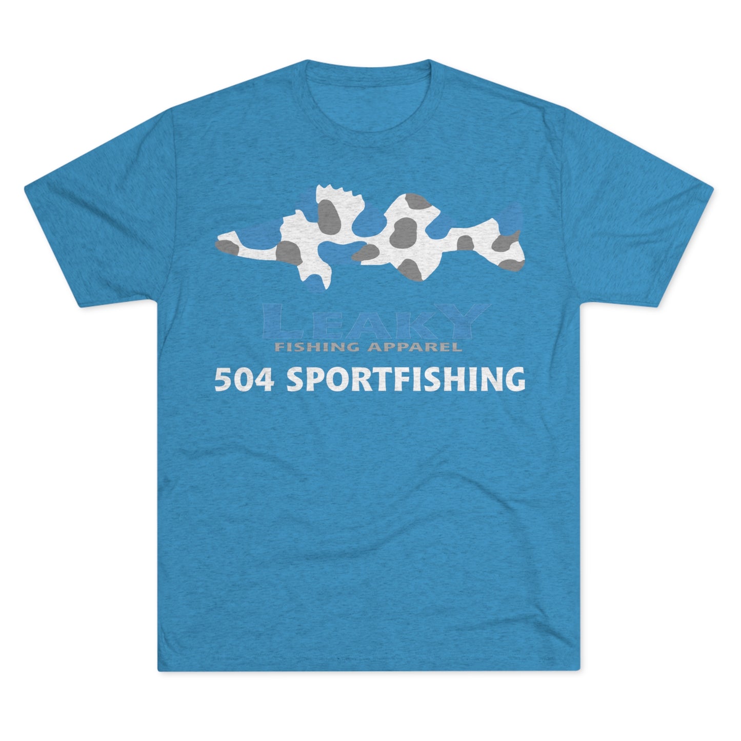 504 Sportfishing Blue Camo Crew Tee