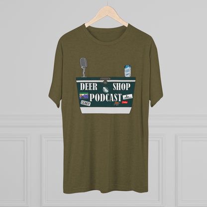 Deer Shop Podcast Tri-Blend Crew Tee