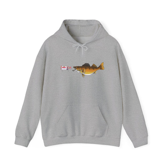 Walleye Chasing Wonderbread Hooded Sweatshirt