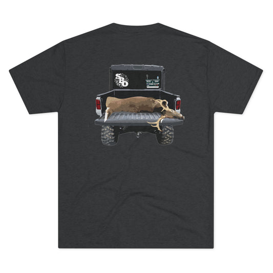 Side By Side Buck Tri-Blend Crew Tee