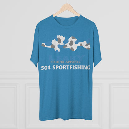 504 Sportfishing Blue Camo Crew Tee